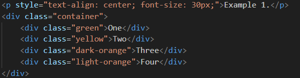 HTML Code for Lesson 4